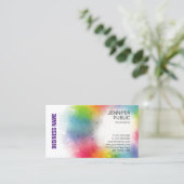 Moderne, kleurrijke professionele Sjabloon Visitekaartje (Staand voorkant)