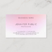 Moderne, kleurrijke professionele Sjabloon Visitekaartje (Achterkant)