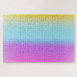 Moderne kleurrijke Rainbow gradient Waterverf Legpuzzel