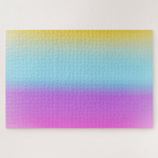 Moderne kleurrijke Rainbow gradient Waterverf Legpuzzel (Horizontaal)