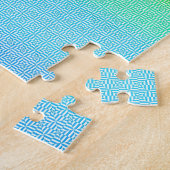 Moderne kleurrijke Rainbow gradient Waterverf Legpuzzel (Zijkant)