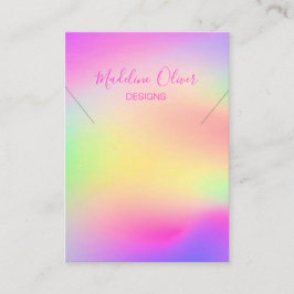 Moderne, kleurrijke Rainbow-Ketting Visitekaartje