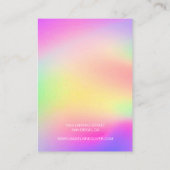 Moderne, kleurrijke Rainbow-Ketting Visitekaartje (Achterkant)