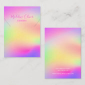 Moderne, kleurrijke Rainbow-Ketting Visitekaartje (Voorkant / Achterkant)