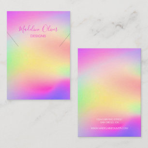 Moderne, kleurrijke Rainbow-Ketting Visitekaartje
