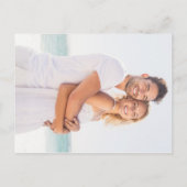 Moderne Kleurrijke Regenboog Confetti Foto Bruilof Uitnodiging Briefkaart (Achterkant)