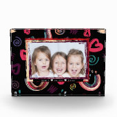 Moderne Kleurrijke Regenboog Custom Fotoblokken (Voorkant)