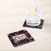 Moderne Kleurrijke Regenboog Custom Photo Kartonnen Onderzetters (Insitu)