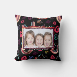 Moderne Kleurrijke Regenboog Custom Photo Kussen