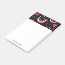 Moderne kleurrijke regenboog post-it® notes