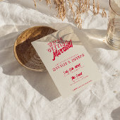 Moderne Kleurrijke Retro Bold Funky Unieke Bruilof Kaart