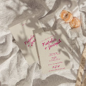 Moderne Kleurrijke Retro Fun Whimsical Script Brui Kaart