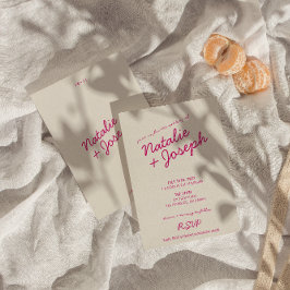 Moderne Kleurrijke Retro Fun Whimsical Script Brui Kaart