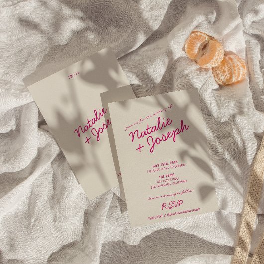 Moderne Kleurrijke Retro Fun Whimsical Script Brui Kaart