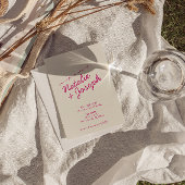 Moderne Kleurrijke Retro Fun Whimsical Script Brui Kaart