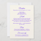 Moderne Kleurrijke Retro Funky Alles In Een Bruilo Kaart (Achterkant)