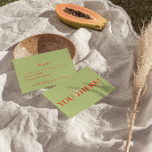 Moderne Kleurrijke Retro Funky Felle Trouwdag  RSVP Kaartje