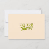 Moderne kleurrijke retro leuke funky QR code bruil RSVP Kaartje (Achterkant)