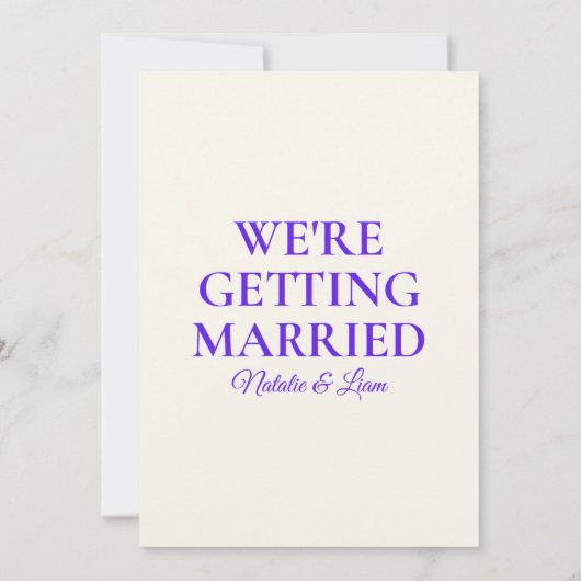 Moderne Kleurrijke Retro Leuke Funky Unieke Bruilo Kaart (Achterkant)