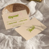 Moderne Kleurrijke Retro Leuke Funky Unieke Bruilo RSVP Kaartje