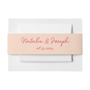 Moderne Kleurrijke Retro Whimsical Heldere Bruilof Uitnodigingen Wikkel