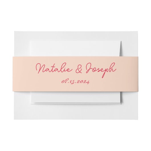 Moderne Kleurrijke Retro Whimsical Heldere Bruilof Uitnodigingen Wikkel (Voorkant Voorbeeld)