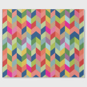 Moderne, kleurrijke reukbotschroot cadeaupapier (Vlak)