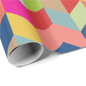 Moderne, kleurrijke reukbotschroot cadeaupapier (Rol Hoek)