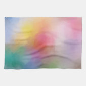 Moderne kleurrijke rode Paarse Blauwe Groene Geel Theedoek (Horizontaal)