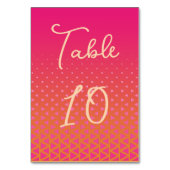 Moderne kleurrijke roze en Oranje geometrische bru Kaart (Voorkant)