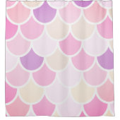 Moderne kleurrijke roze zeemeerminnen douchegordijn (Voorkant)