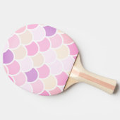 Moderne kleurrijke roze zeemeerminnen tafeltennisbatje (Zijkant)