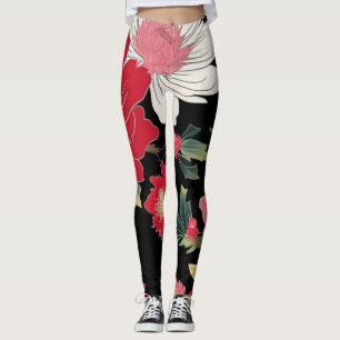 Moderne Kleurrijke Sakura Bloem Japan Verjaardagsf Leggings