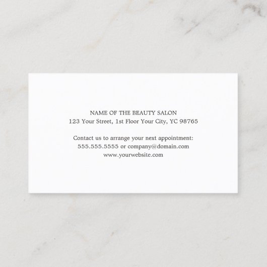 Moderne, kleurrijke schaar Haarstylist Loyalty (Achterkant)