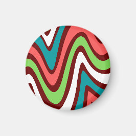 Moderne kleurrijke  schattige vormgeving groen bla magneet