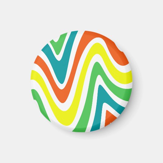 Moderne, kleurrijke , schattige vormgeving groen s magneet (Voorkant)