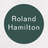 Moderne kleurrijke school Kinder naam Labels (Design 1)