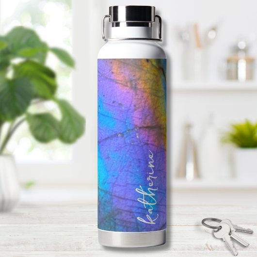 Moderne Kleurrijke Script Naam Waterfles