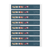 moderne kleurrijke scriptvakantie Wraparound Wedde (Vel)