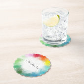 Moderne Kleurrijke Sjabloon Aangepaste Handschrift Kartonnen Onderzetters (Insitu)