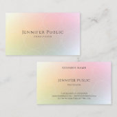 Moderne kleurrijke Sjabloon elegant design rendy Visitekaartje (Voorkant / Achterkant)