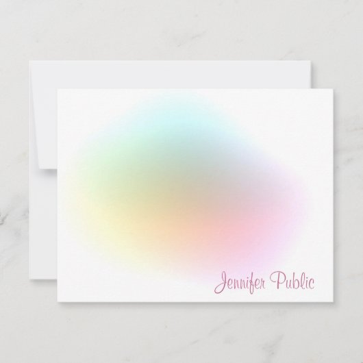 Moderne, kleurrijke Sjabloon handgeschreven script (Voorkant)