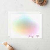 Moderne, kleurrijke Sjabloon handgeschreven script (Voorkant / Achterkant in situ)