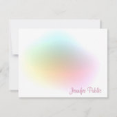 Moderne, kleurrijke Sjabloon handgeschreven script (Achterkant)