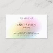 Moderne, kleurrijke Sjabloon Professional Visitekaartje (Achterkant)