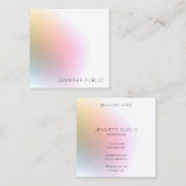 Moderne, kleurrijke Sjabloon Trendy elegant design Vierkante Visitekaartje (Voorkant / Achterkant)