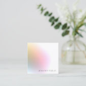 Moderne, kleurrijke Sjabloon Trendy elegant design Vierkante Visitekaartje (Staand voorkant)