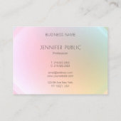 Moderne, kleurrijke Sjabloon Trendy elegant design Visitekaartje (Achterkant)