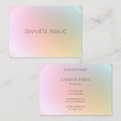 Moderne, kleurrijke Sjabloon Trendy elegant design Visitekaartje (Voorkant / Achterkant)