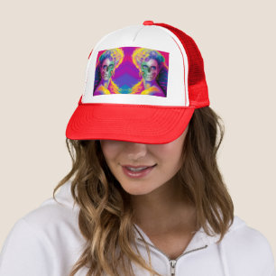 MODERNE KLEURRIJKE SKELEDELFAÇADE HALLOWEEN STIJL TRUCKER PET